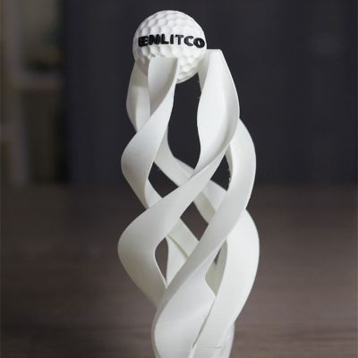 3D Printing Spiral Flow with Golf Ball