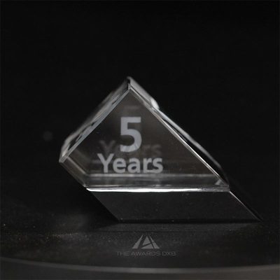 5 Years Laser Engraved Award