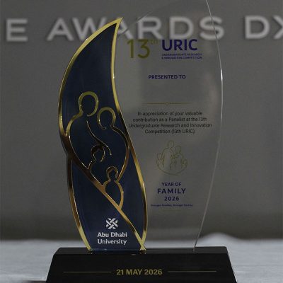 ADU Crystal and Metal Combination Family Award