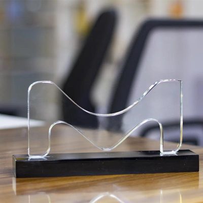 Crystal M Shape Award