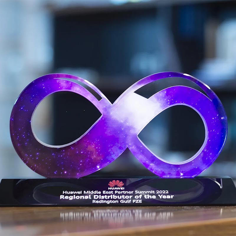 Infinity Cutout Crystal Award