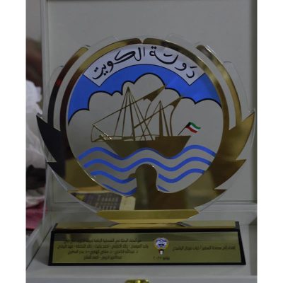 Crystal with Metal Award