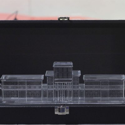 Abu Dhabi University Crystal Award Replica (3D Model)