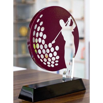 Sport Golf Recogniton Crystal Award