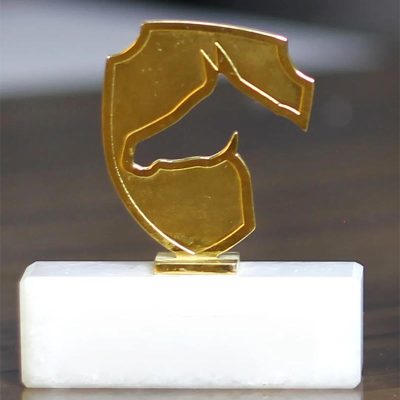Equistry Horse Shape Metal Award
