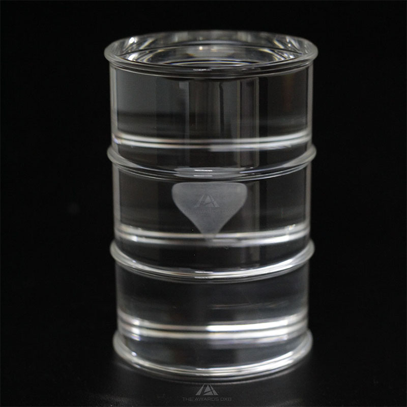 Oil Barrel Laser Engrave Award