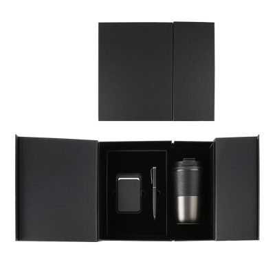 COZY SET | Elegant Gift Set with 420ml Stainless Steel Mug, PU Notebook & Metal Pen in Premium Leather Box