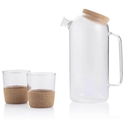 ZOSSEN - Hans Larsen Set of Glass Carafe with 2 Tumblers