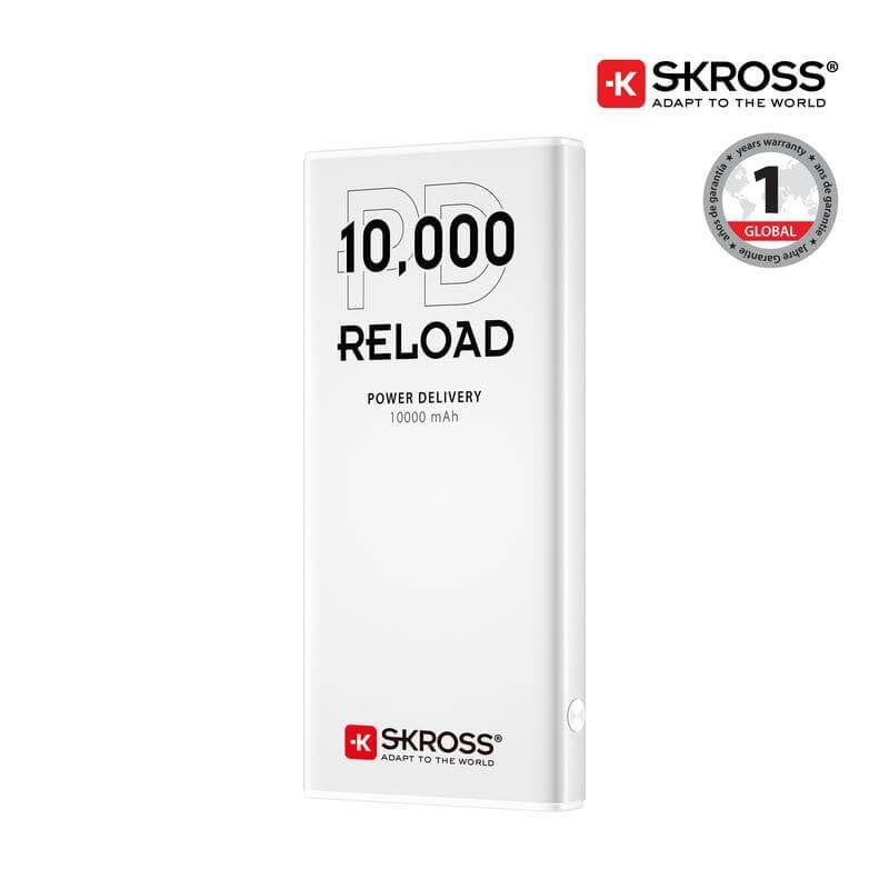 SKROSS PD10 Reload 10000mAh Fast Charge Powerbank - White
