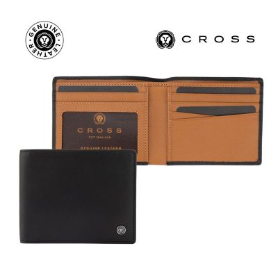 Cross Soft Grain Leather Two-Tone 8CC Bifold Wallet