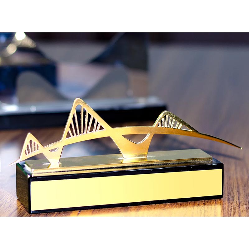 Metal Bridge Award (Black Crystal Plated)