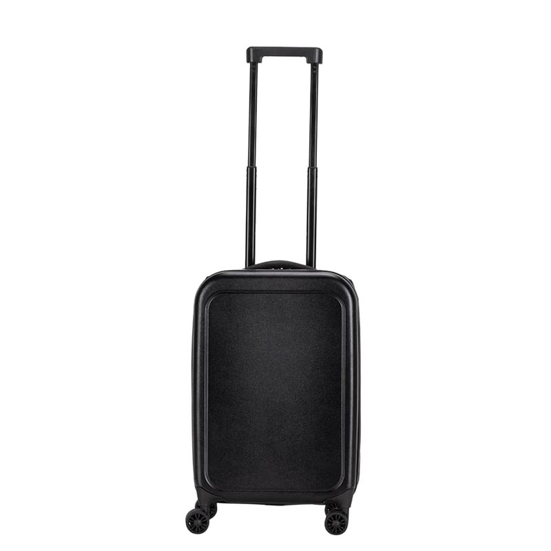 ROSTOCK - Santhome Foldable Cabin Trolley Bag - Black Matt Finish