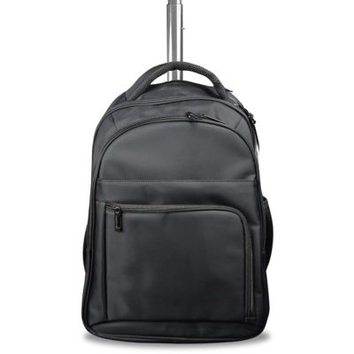 BREE - Santhome 2 Wheels Trolley Backpack - Black