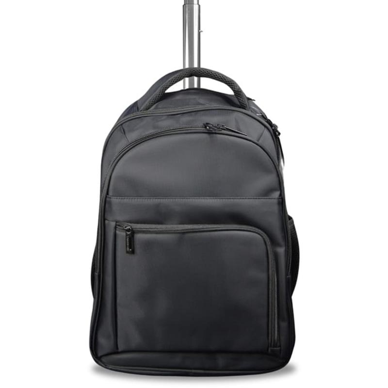 BREE - Santhome 2 Wheels Trolley Backpack - Black