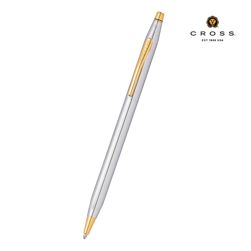 Cross Classic Century Medalist Chrome with 23KT Gold Plated Appointments Ballpoint Pen