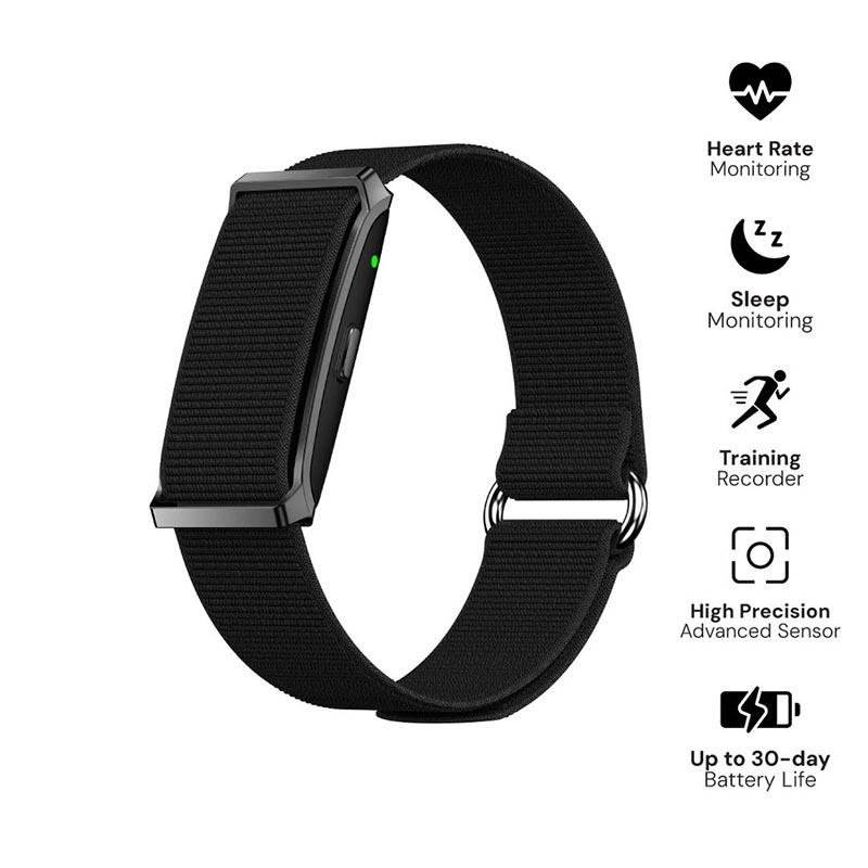 FITBAND Giftology Screenless Health & Fitness Band – Black